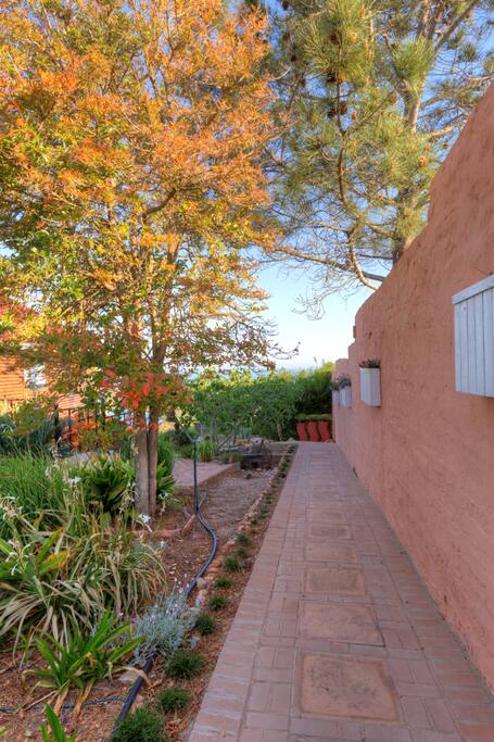 Walking passage to flat.