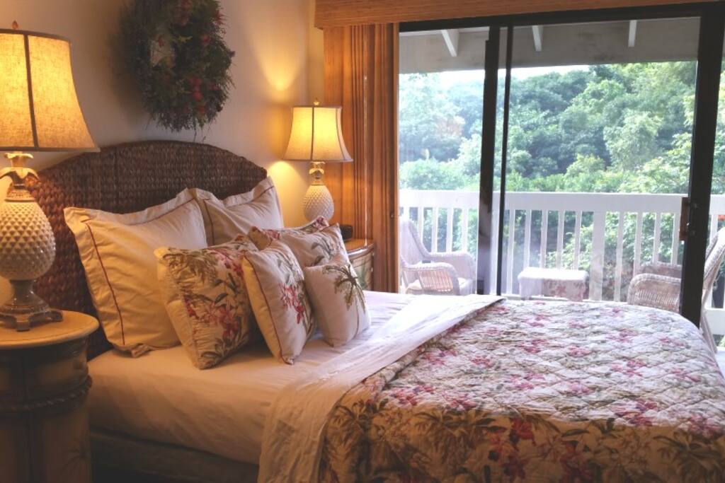 Wake up to beautiful mountain and distant waterfall views!