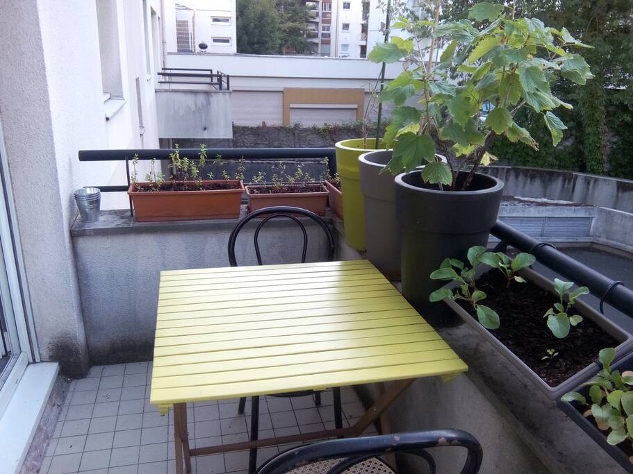 coin terrasse , barbecue et planche électrique fourni
