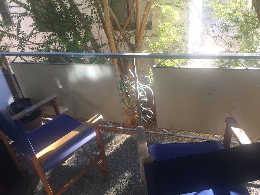 Balcony with relaxing peaceful view