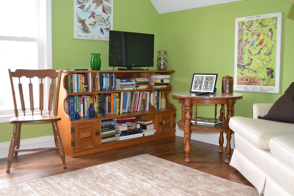 living room with smart tv