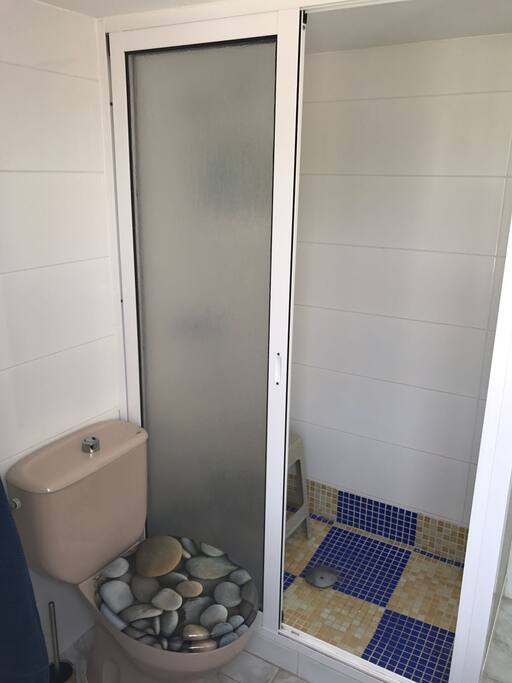 Shower/toilet.