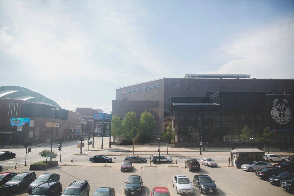 The view of the Bradly Center from the Hallway.