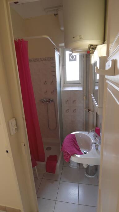 douche, lavabo, WC