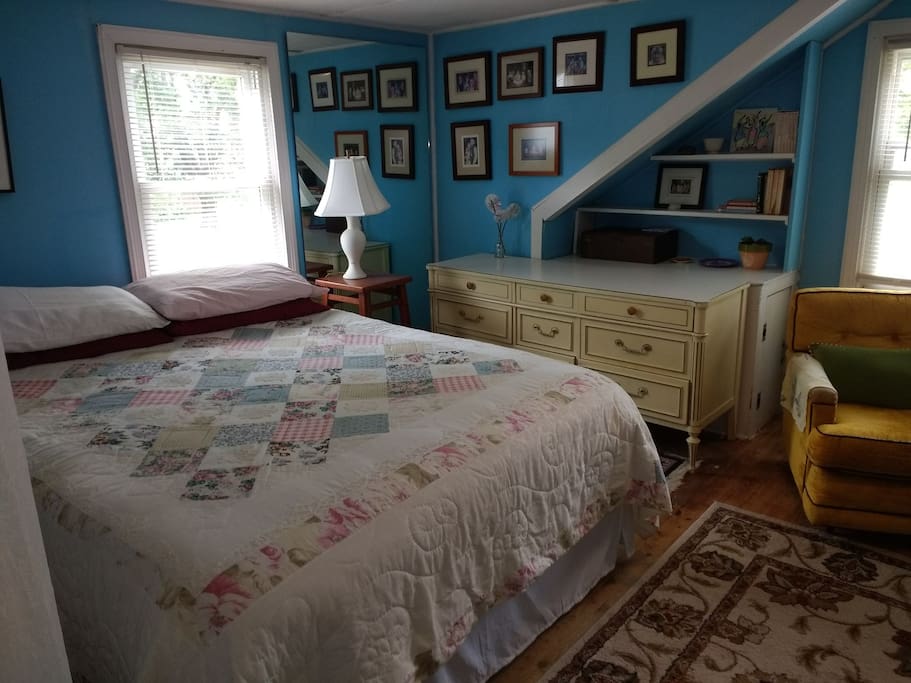 Upstairs Bedroom with a Queen Bed