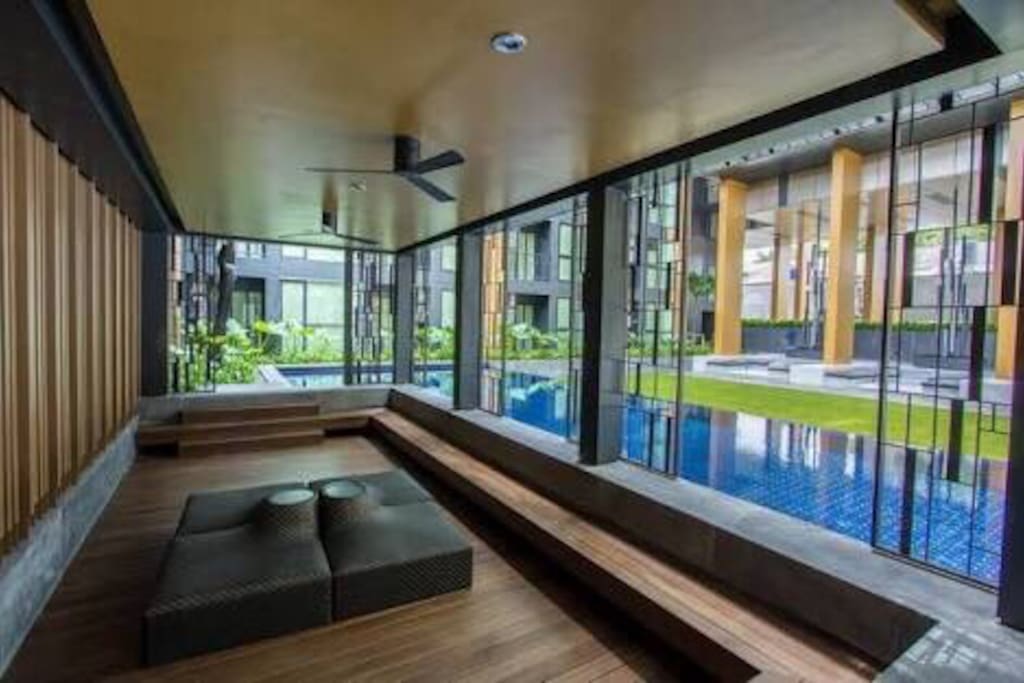 Swimming pool on the ground floor
