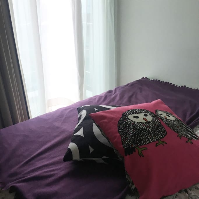 Your room comes with attached balcony.