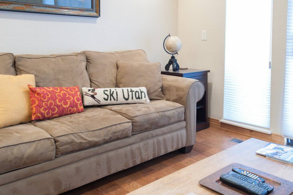 The main floor living area also features direct access to the amazing deck.