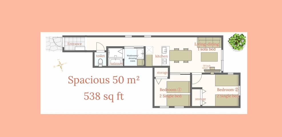 渋谷【2LDK】50㎡/代々木公園駅徒歩5分/新築邸宅　最大5名様　ご家族におすすめ gallery image 5