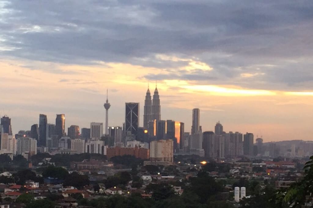 View of Kuala Lumpur from house