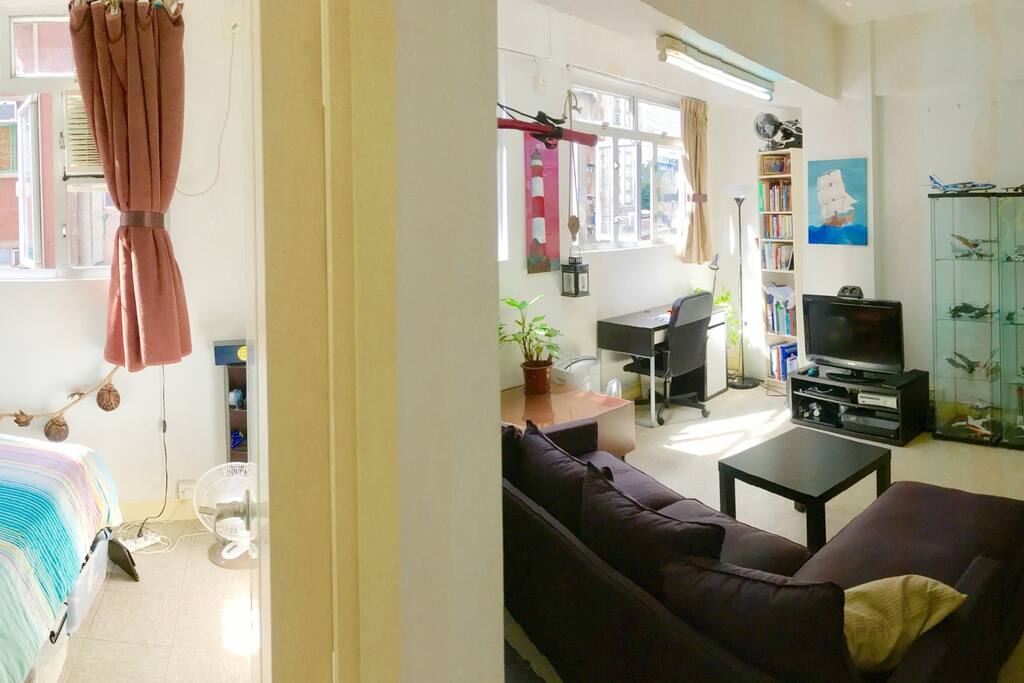 Open plan apartment-not the typical cramped Hong Kong style!