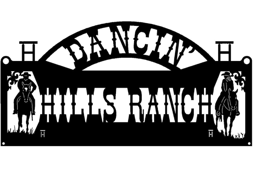 Our logo...taken from an actual picture of Danny and me riding horses!