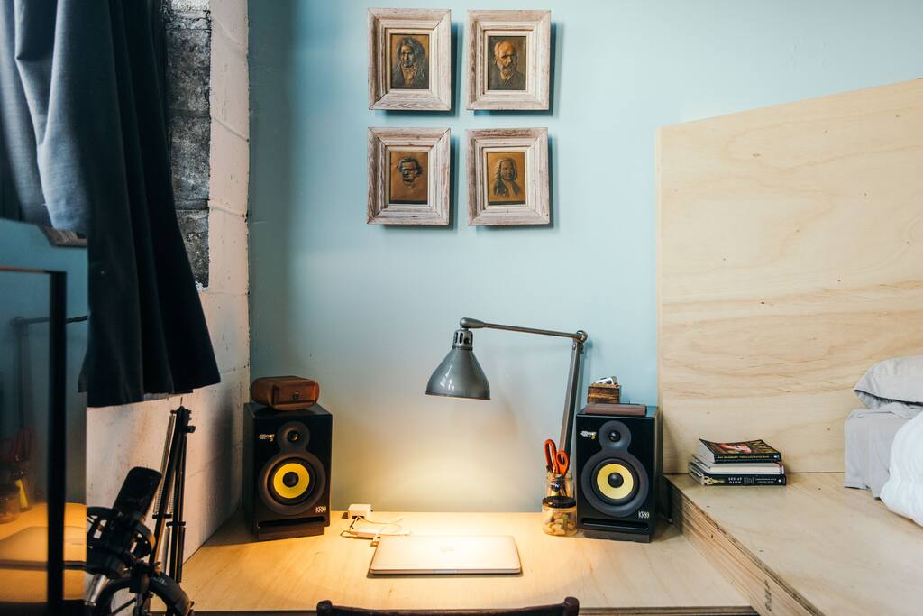 Custom desk for working.