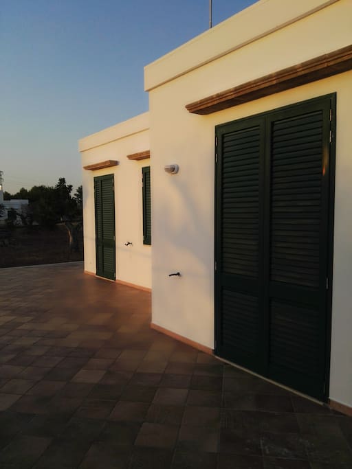 Veranda retrostante