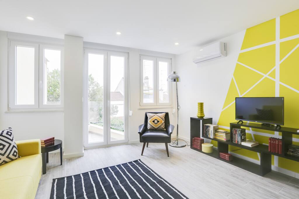 Living room with A/C