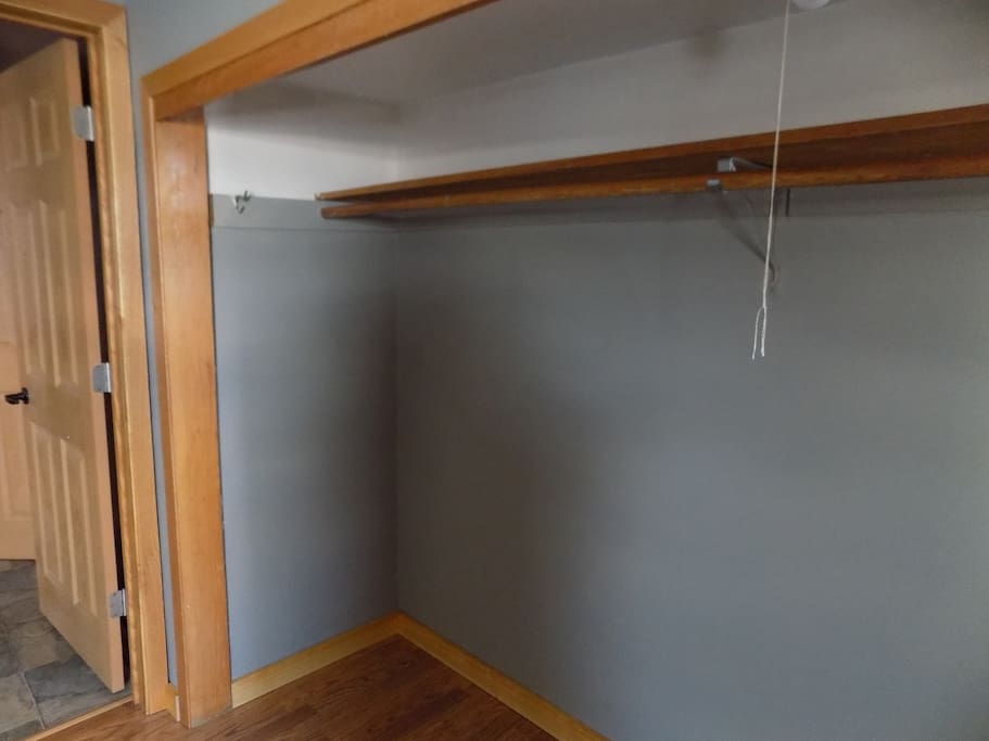 Large open closet.