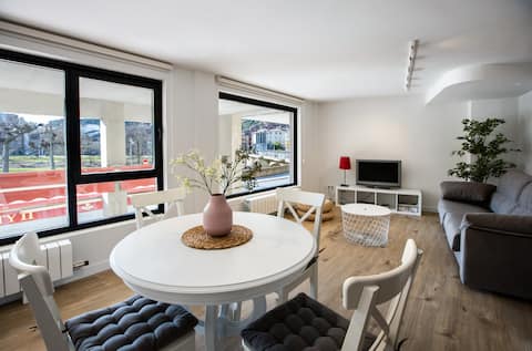 Centrally located and charming, on the banks of the river