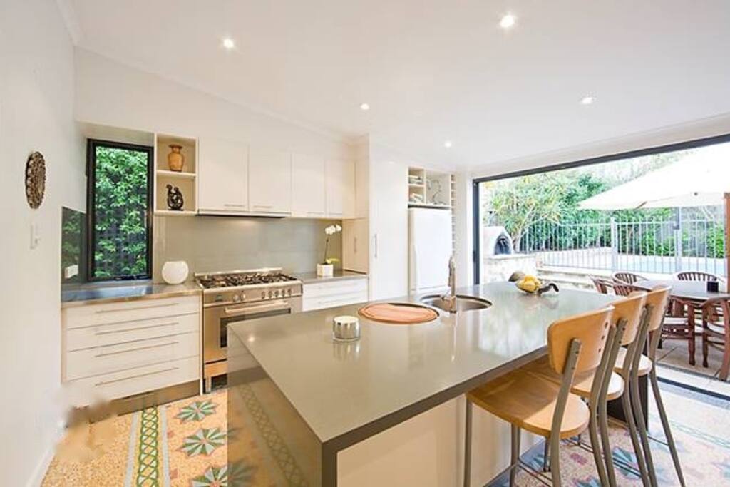 kitchen breakfast bar.