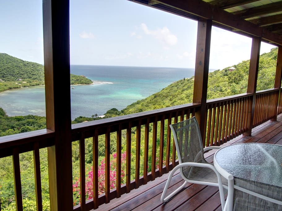 Upper covered deck