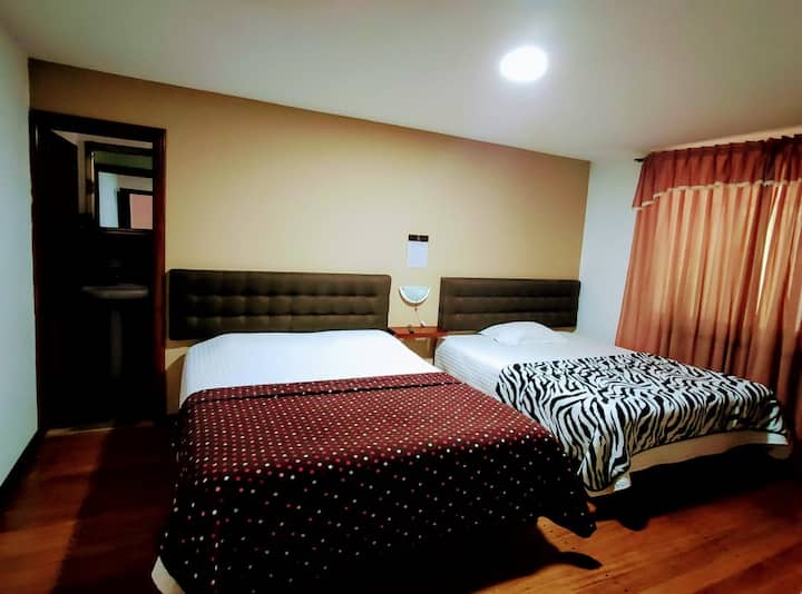 Habitación doble (dos camas de dos plazas y media )