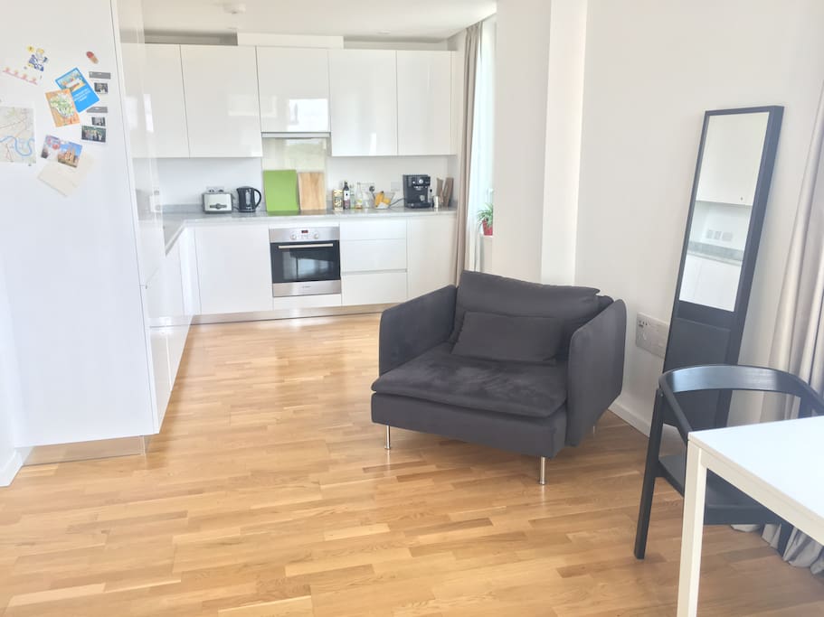 Living room & kitchen