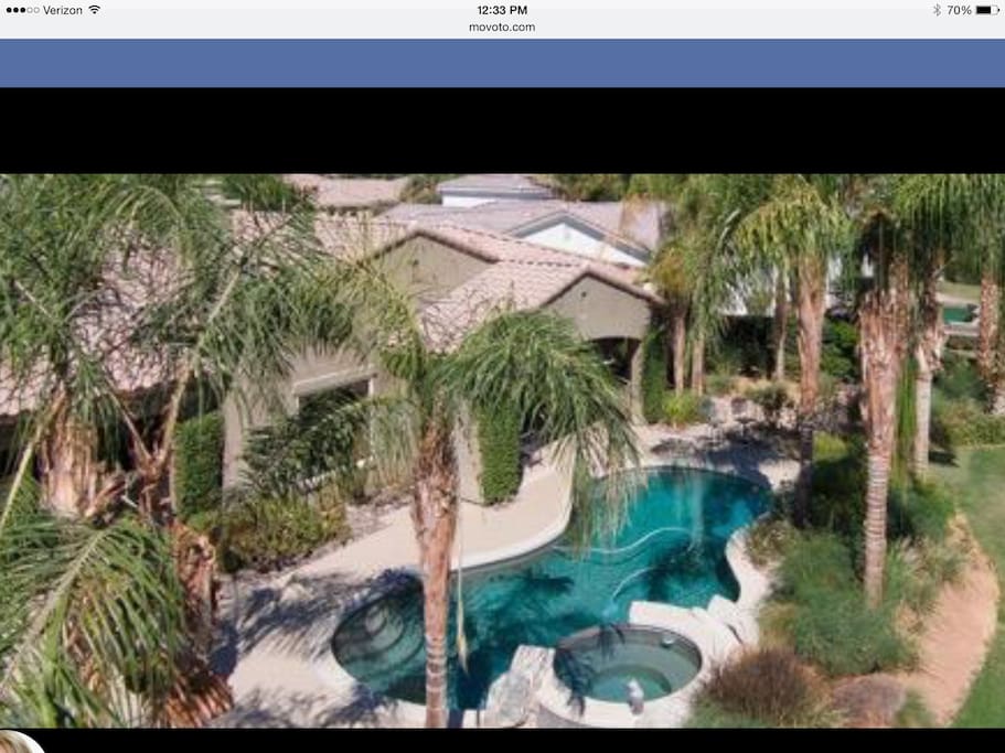 Overview of backyard - directly abuts golf course