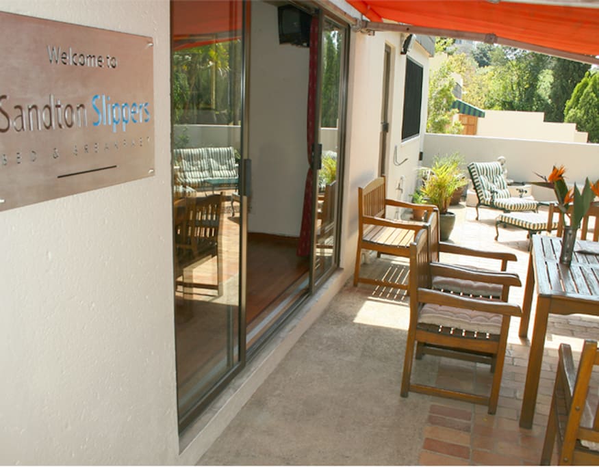 Patio outside the dining room