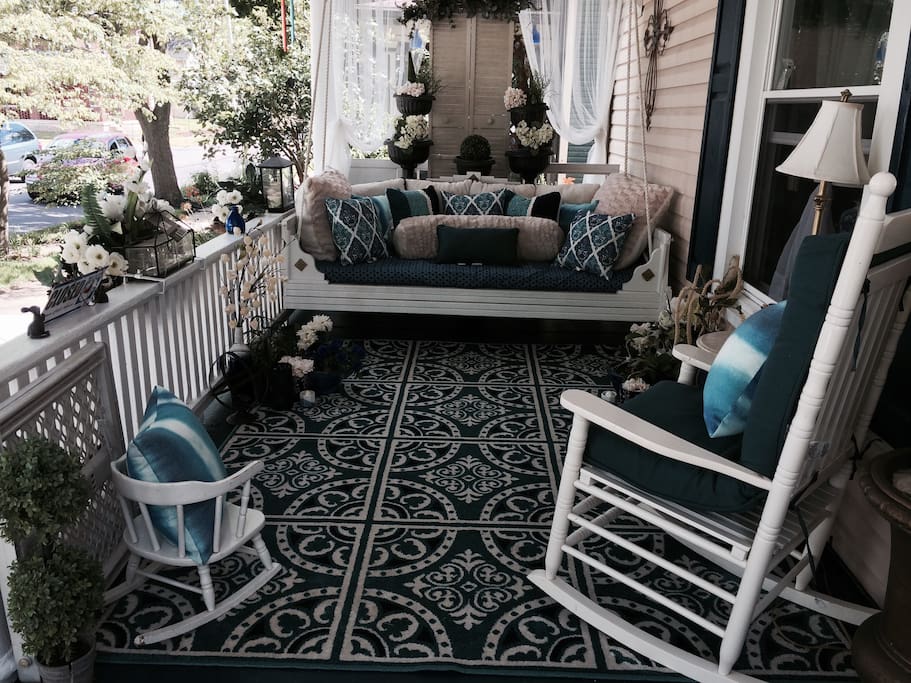 porch with twin size swing#6