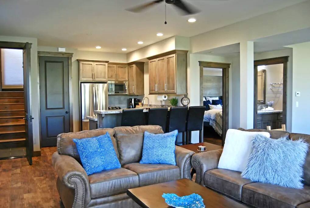 Main living room on first floor of home