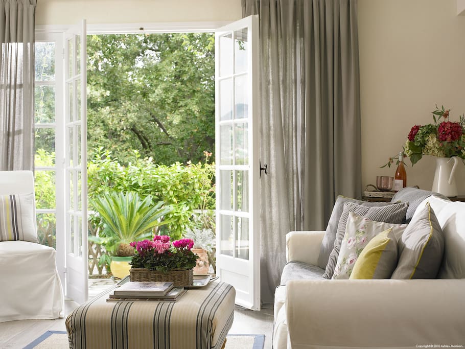 Throw open the French doors and allow the smell of Jasmin to float in!