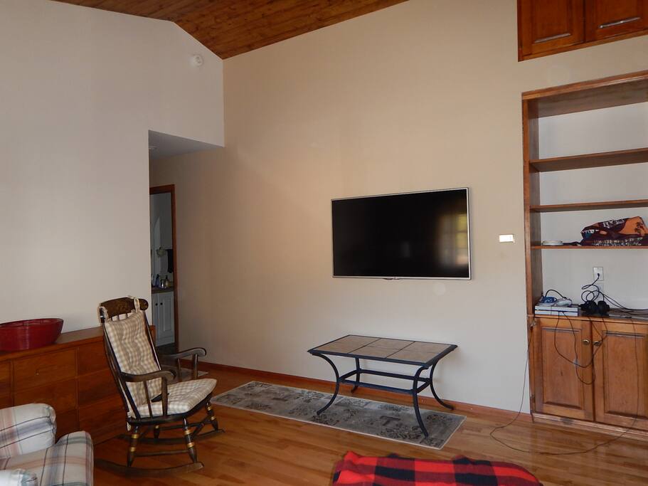 Living Room with vaulted ceiling