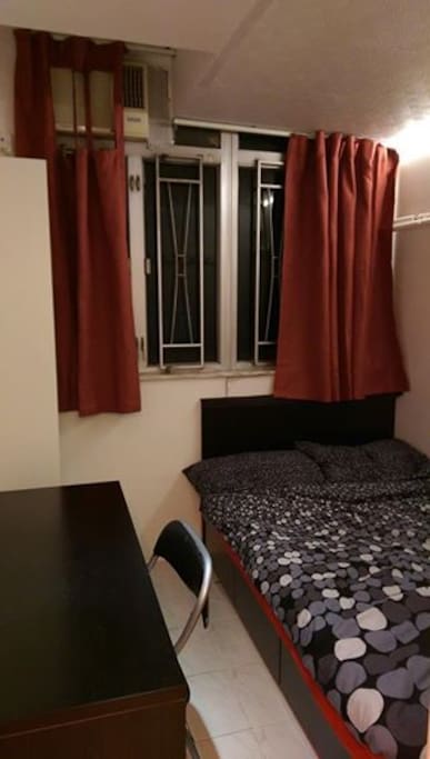 Bedroom - Comfy double bed with 3 drawers at the bottom