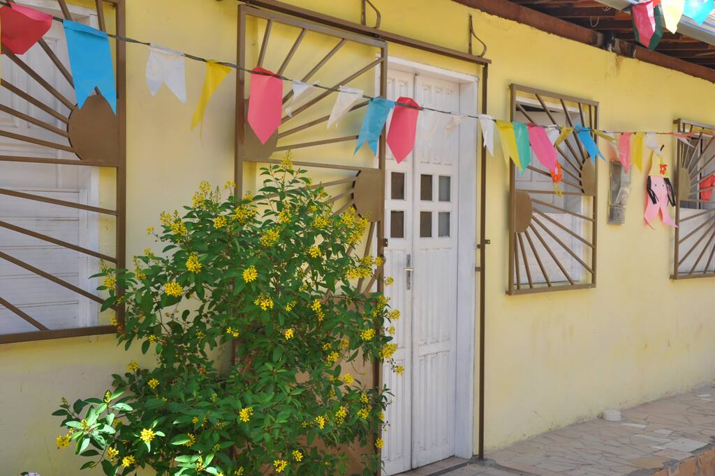 Área externa da casa