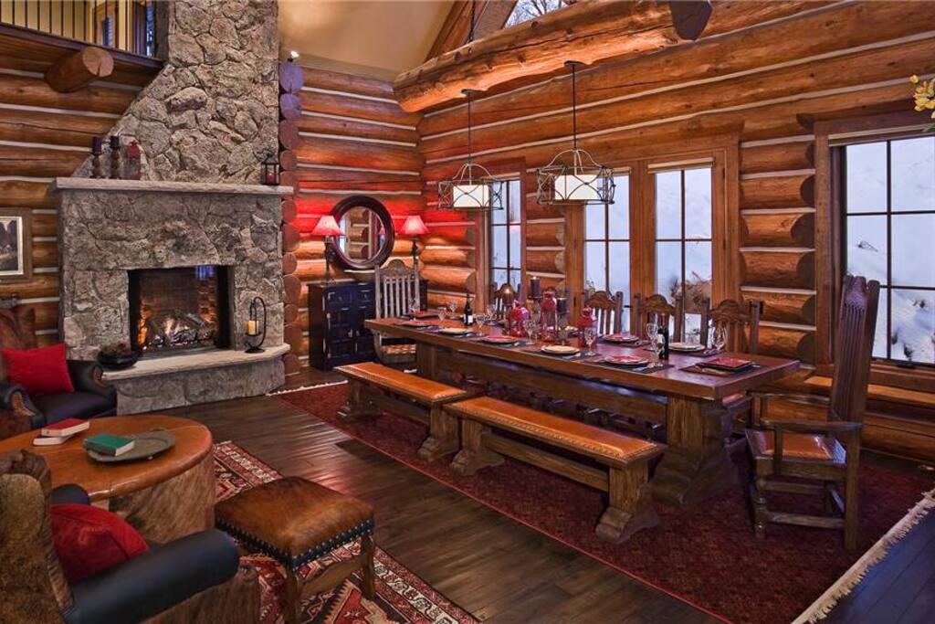 Dining Room with Fireplace