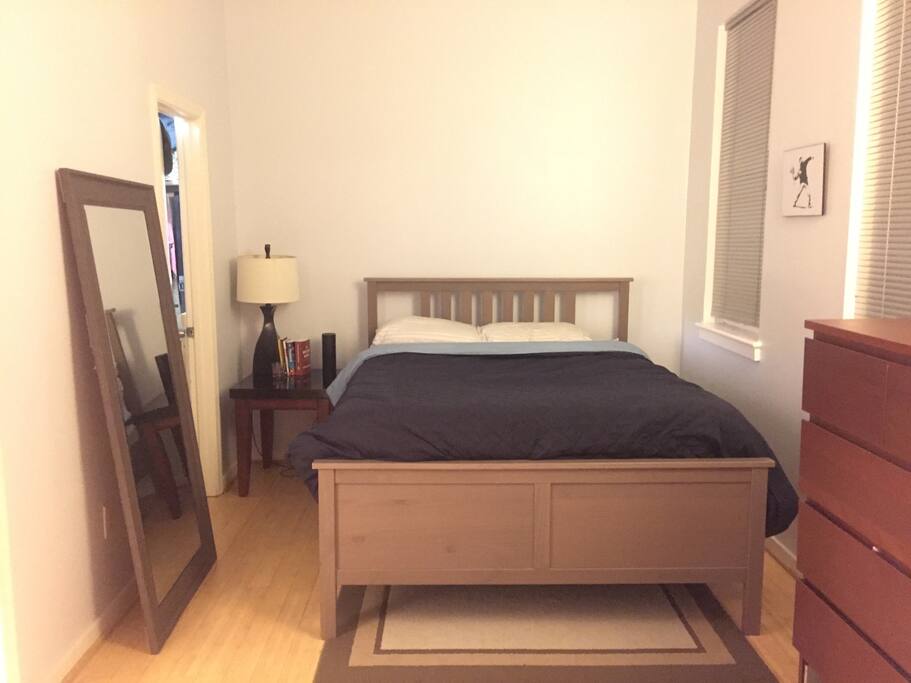 Bedroom with queen bed