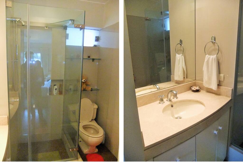 Private bathroom con walking closet