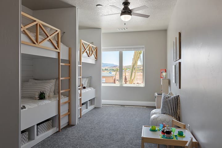 Room and toys for the tykes.