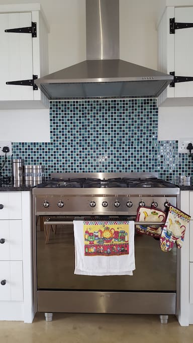 Huge gas cooker with gas oven