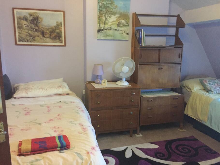Family room showing two of the beds and drawer space.