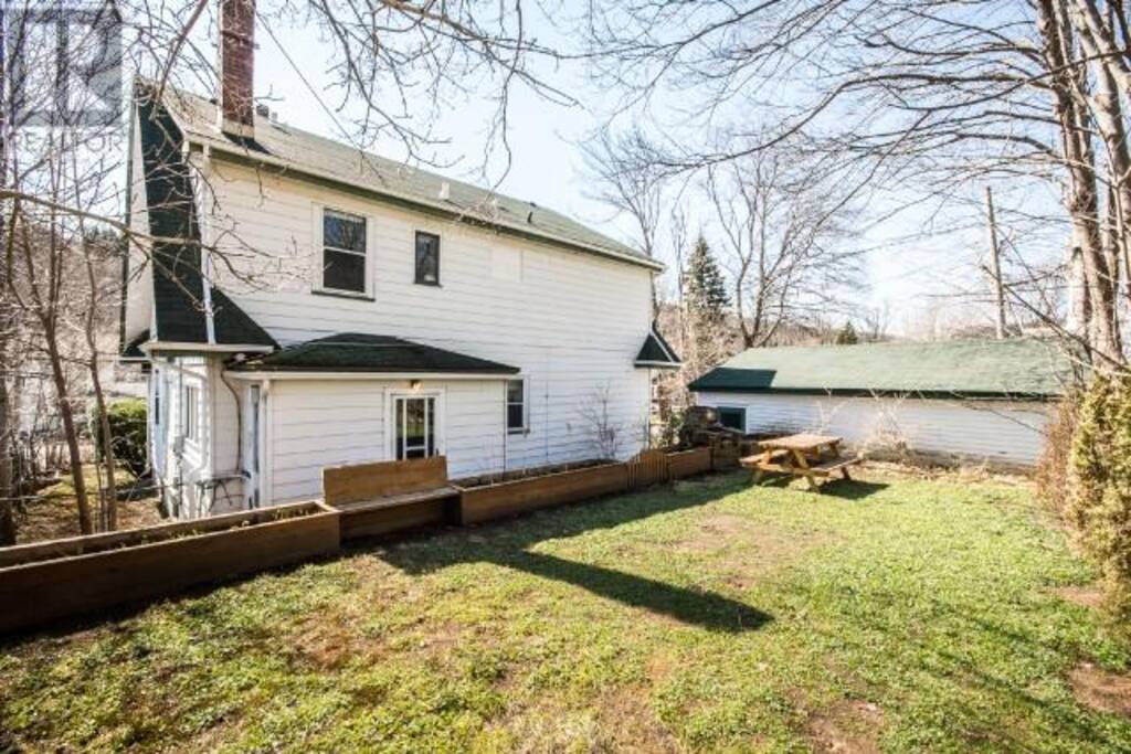 View of the backyard
