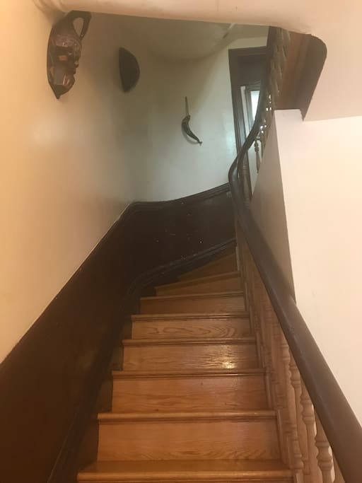 Walk up the stairs
Main entrance