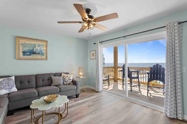 North Topsail Ocean & Pool Front 3 Level Townhouse - North Topsail Beach, NC