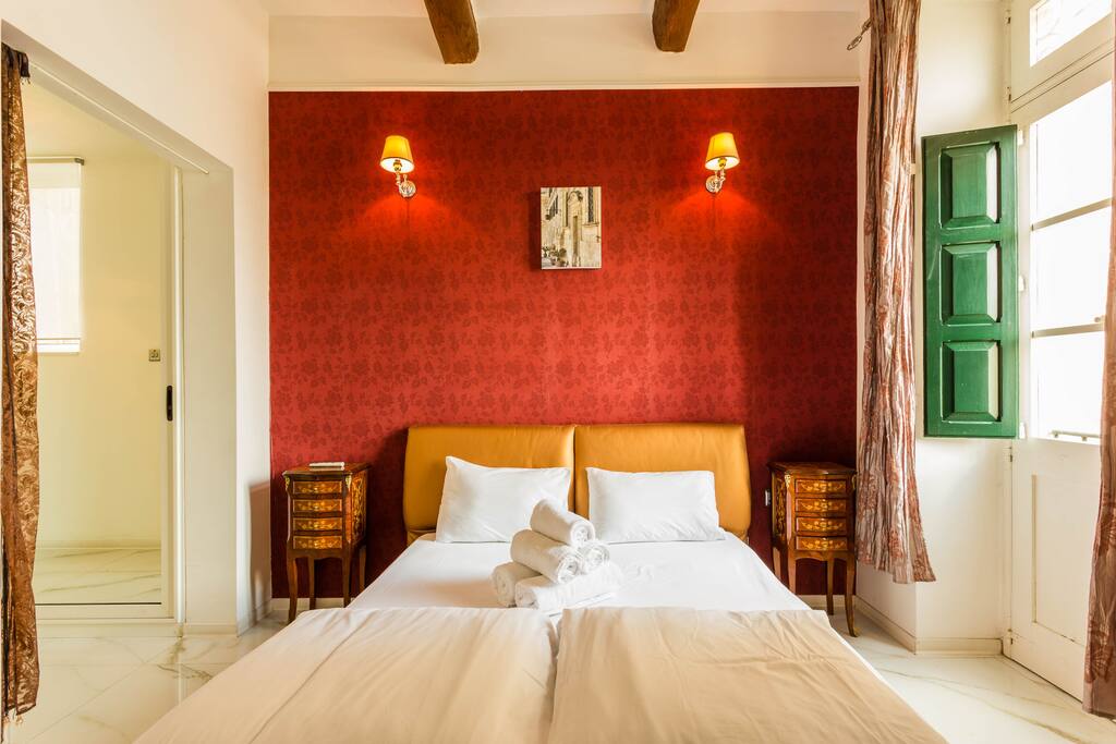 Bedroom with balcony
