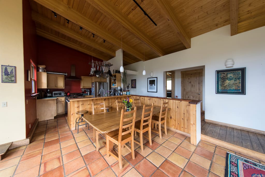 Kitchen and dining area