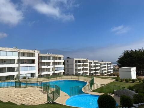 Ocean view apartment and sunset.