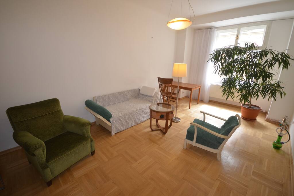 Living room (recently there is a much bigger couch than the one on the picture)