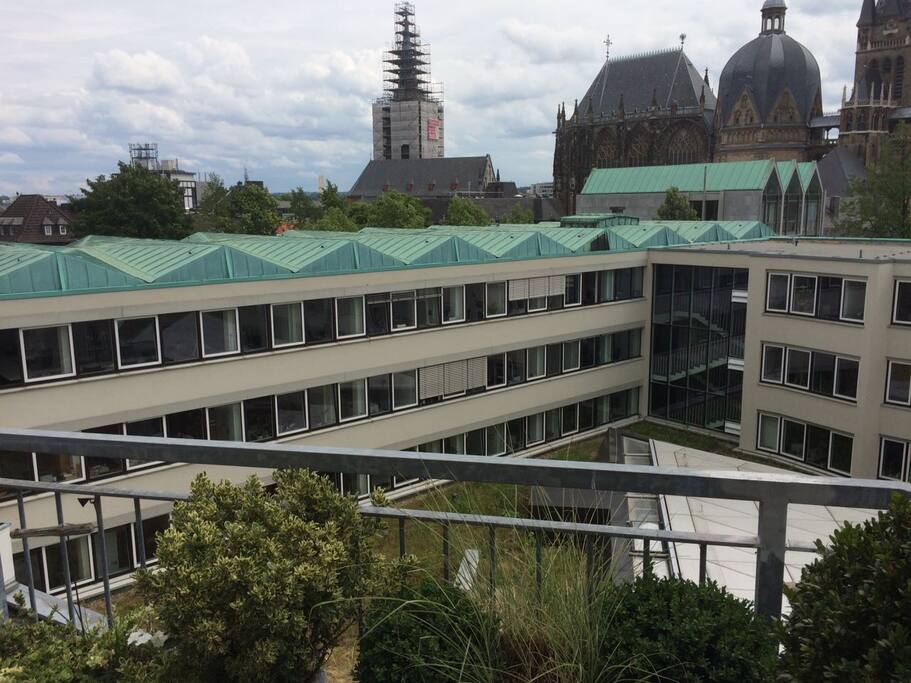 Blick vom Balkon