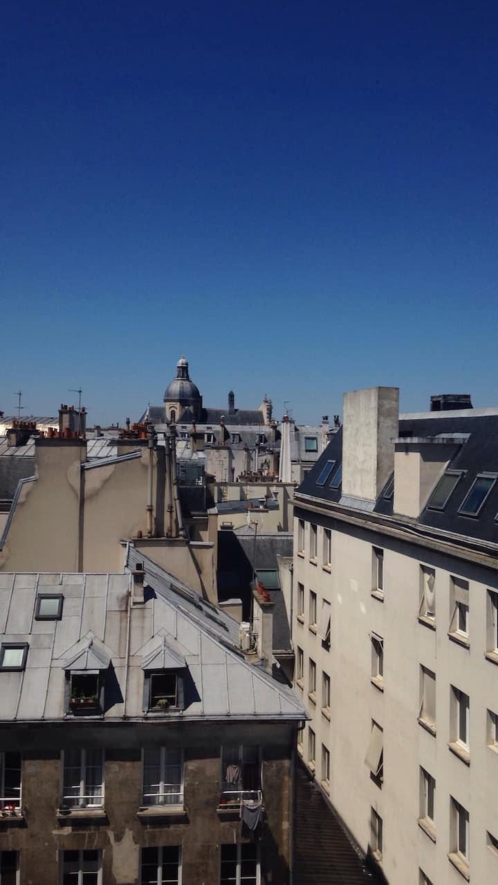Quartier Saint Paul, Joli Studio Baigné De Soleil - Paris
