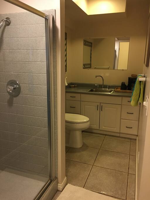 Private 3/4 bath