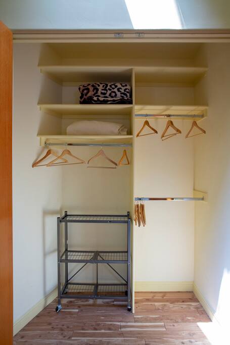 Walk in closet - plenty of space for lengthy visits
